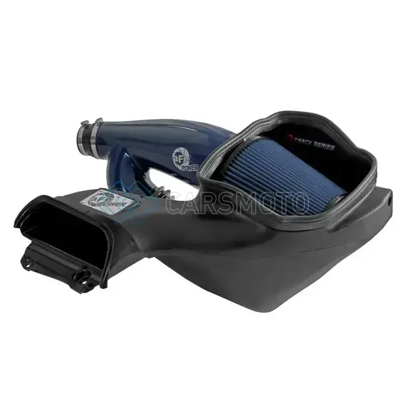 AFE 57-10031RL 17-24 FORD F-150 TRACK SERIES BLUE KEVLAR CARBON FIBER C/A INTAKE SYSTEM W/BLACK PRO 5R FILTER