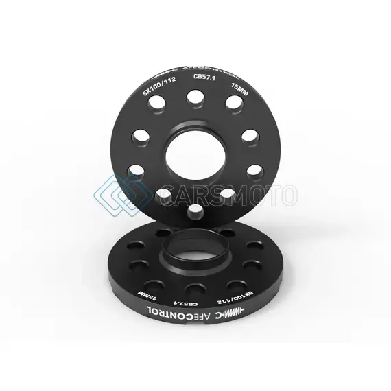 AFE 610-611002-B CONTROL BILLET ALUMINUM WHEEL SPACERS 5X100/112 CB57.1 15MM - VOLKSWAGEN/AUDI