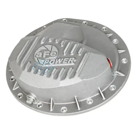 AFE 46-70360 POWER REAR DIFFERENTIAL COVER RAW W/MACHINED FINS STREET SER. 16-17 NISSAN TITAN XD (AAM 9.5-14)