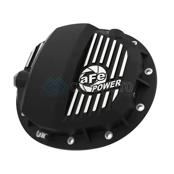 AFE 46-71140B PRO SERIES GMCH 9.5 REAR DIFF COVER BLACK W/ MACHINED FINS 19-20 GM SILVERADO/SIERRA 1500