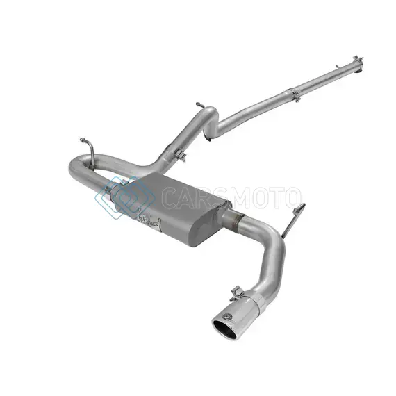 AFE 49-08044-1P SCORPION 2-1/2IN ALUMINIZED STEEL CAT BACK EXHAUST 07-17 JEEP WRANGLER V6-3.6/3.8L (4 DR)