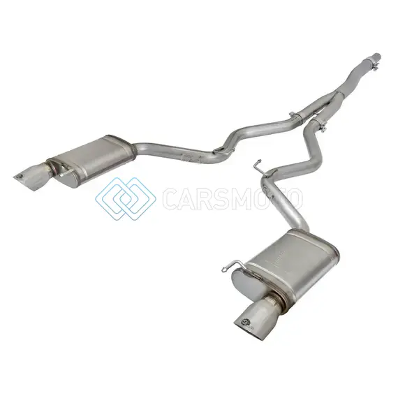 AFE 49-33084-P MACHFORCE XP EXHAUSTS CAT-BACK SS-304 EXH W/ POLISHED TIPS 15-16 FORD MUSTANG ECOBOOST 2.3L (T)