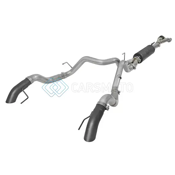 AFE 49-33095-B MACH FORCE-XP CAT-BACK EXHAUST W/DUAL HI-TUCK TIPS BLACK 17-18 FORD F-150 RAPTOR V6-3.5L (TT)