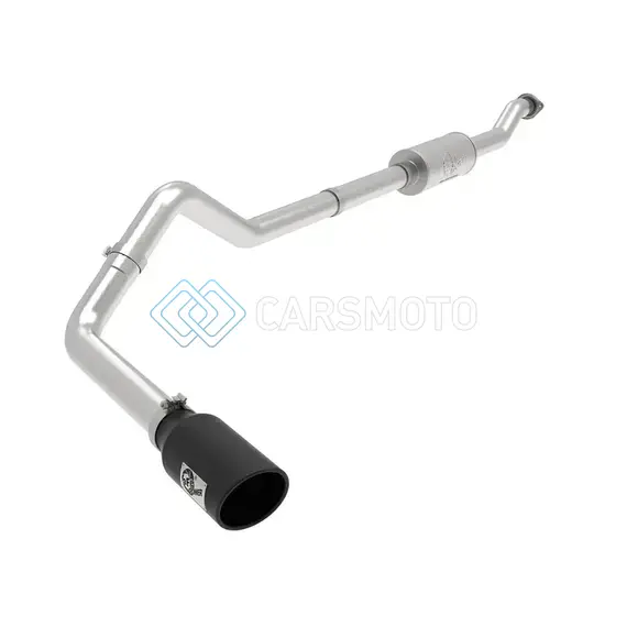 AFE 49-33112-B VULCAN SERIES 3.5IN 409 SS CAT-BACK EXHAUST 13-19 FORD TRANSIT V6 3.5L (TT) W/ BLACK TIPS