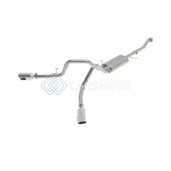 AFE 49-33126-P VULCAN 3IN 304 SS CAT-BACK EXHAUST 2021 FORD F-150 V6 2.7L/3.5L (TT)/V8 5.0L W/ POLISHED TIPS