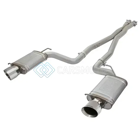 AFE 49-34063-P MACH FORCE-XP 3IN CB STAINLESS STEEL DUAL EXHAUST SYSTEM W/POLISHED TIPS 09-15 CADILLAC CTS-V