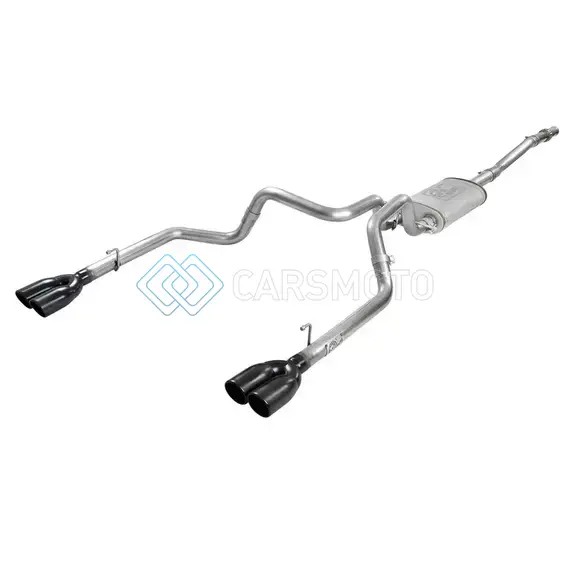 AFE 49-34104-B VULCAN SERIES 3IN-2-1/2IN 304 SS CAT-BACK 2019 GM SILVERADO / SIERRA 1500 V8-5.3L W/ BLACK TIPS