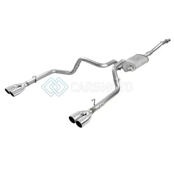 AFE 49-34104-P VULCAN SERIES 3IN-2-1/2IN 304 SS CAT-BACK 2019 GM SILVERADO 1500 V8-5.3L W/ POLISHED TIPS