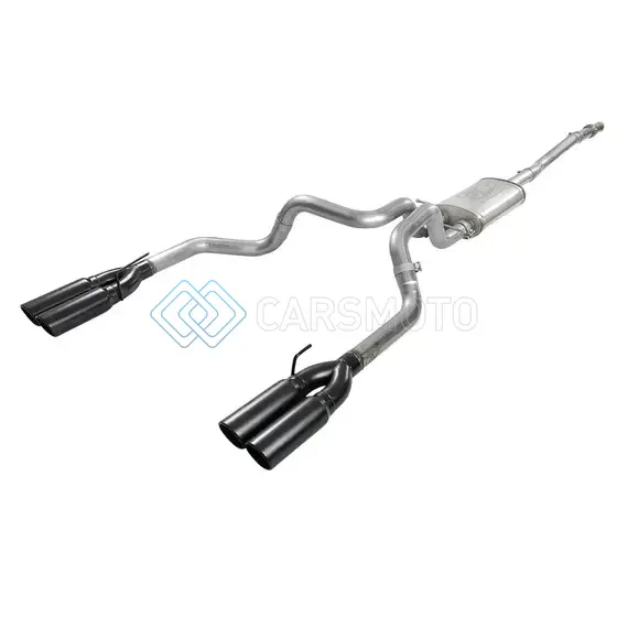 AFE 49-34105-B VULCAN SERIES 3IN 304 SS EXHAUST CAT-BACK W/ BLACK TIPS 2019 GM SILVERADO/SIERRA 1500 V8-5.3L