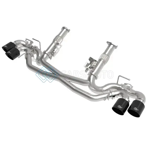 AFE 49-34124NM-B MACH FORCE-XP 304 STAINLESS STEEL CAT-BACK EXHAUST BLACK 2020 CHEVROLET CORVETTE C8