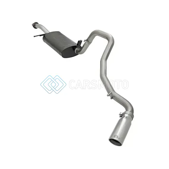 AFE 49-36121-P MACHFORCE XP EXHAUST CAT-BACK SS-304 97-16 NISSAN PATROL (Y61) I6-4.8L W/ POLISHED TIPS