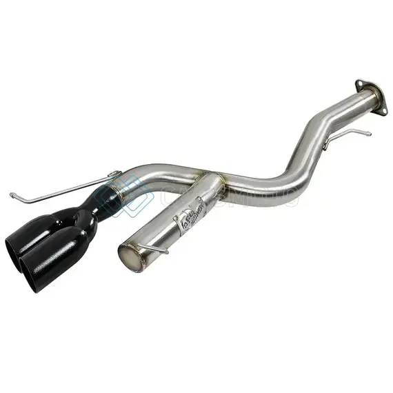 AFE 49-36302-B MACHFORCE XP 08-13 BMW 135I L6-2.0L N54/N55 3IN. 304 SS AXLE-BACK EXHAUST W/BLACK TIPS