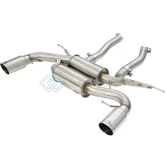 AFE 49-36327-P MACHFORCE XP 2.5IN AXLE BACK STAINLESS EXHAUST W/ POLISHED TIPS 07-13 BMW 335I 3.0L L6 (E90/92)