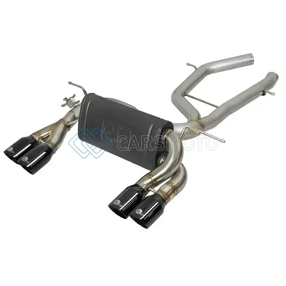 AFE 49-36338-B MACH FORCE-XP 2-1/2IN SS AXLE BACK EXHAUST W/BLACK TIPS 15+ BMW M3/M4 (F80/F82) L6 3.0L (TT) S55