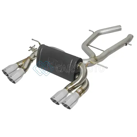 AFE 49-36338-P MACH FORCE-XP 2-1/2IN SS AXLE BACK EXHAUST W/POLISHED TIPS 15+ BMW M3/M4 (F80/F82) L6 3.0L (TT)
