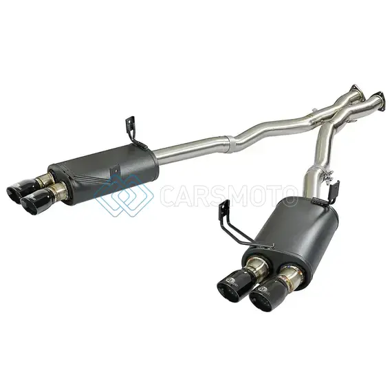AFE 49-36339-B MACH FORCE-XP 2-1/2IN 304 SS CAT-BACK EXHAUST W/ BLACK TIPS 05-08 BMW Z4 M COUPE (E86) L6 3.2L