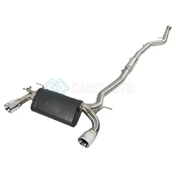 AFE 49-36340-P MACH FORCE-XP 3IN 304 SS CAT-BACK EXHAUST W/POLISHED TIPS 12-15 BMW 335I (F30) L6 3.0L (T) N55