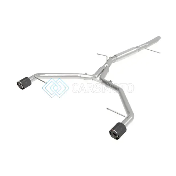 AFE 49-36419-C 17-19 AUDI A4 (L4-2.0L) MACH FORCE-XP STAINLESS STEEL AXLE-BACK EXHAUST SYSTEM - CARBON TIP