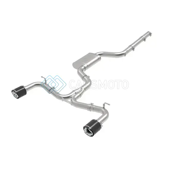 AFE 49-36422-C MACHFORCE XP 3IN-2.5IN SS EXHAUST CAT-BACK 18-19 VOLKSWAGEN GTI (MK7.5) L4-2.0L (T) - CARBON