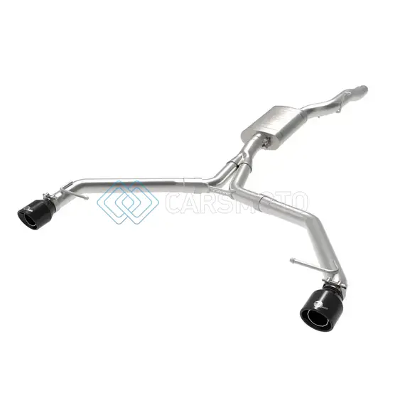 AFE 49-36437-B MACH FORCE-XP 13-16 AUDI ALLROAD L4 SS AXLE-BACK EXHAUST W/ BLACK TIPS