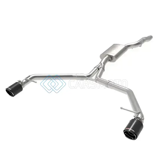 AFE 49-36437-C MACH FORCE-XP 13-16 AUDI ALLROAD L4 SS AXLE-BACK EXHAUST W/ CARBON TIPS