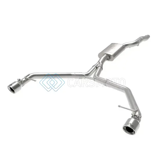 AFE 49-36437-P MACH FORCE-XP 13-16 AUDI ALLROAD L4 SS AXLE-BACK EXHAUST W/ POLISHED TIPS
