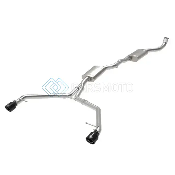 AFE 49-36438-B MACH FORCE-XP 13-16 AUDI ALLROAD L4 SS CAT-BACK EXHAUST W/BLACK TIPS