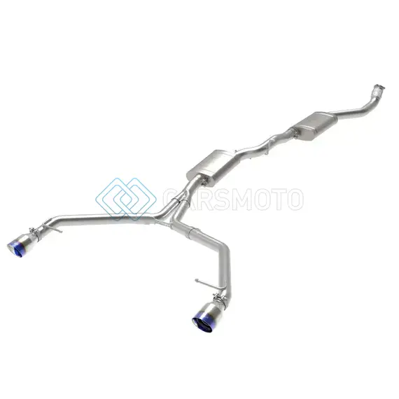 AFE 49-36438-L MACH FORCE-XP 13-16 AUDI ALLROAD L4 SS CAT-BACK EXHAUST W/ BLUE FLAME TIPS