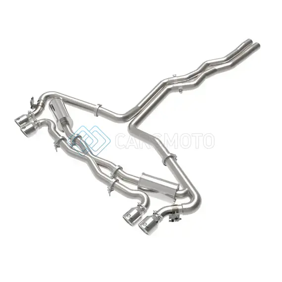AFE 49-36448-P 20-22 AUDI RS6 AVANT V8 4L(TT) MACH FORCE-XP 3IN TO 2.5IN 304 SS CAT-BACK EXHAUST W/POLISHED TIP