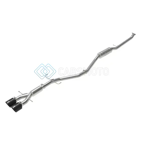 AFE 49-36619-B TAKEDA 2.5IN 304SS CAT-BACK EXHAUST SYSTEM W/ BLACK TIPS 17-20 HONDA CIVIC SI SEDAN I4 1.5L