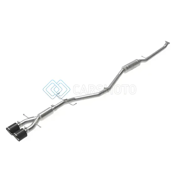 AFE 49-36619-C TAKEDA 2.5IN 304SS CAT-BACK EXHAUST SYSTEM W/ CARBON TIPS 17-20 HONDA CIVIC SI SEDAN I4 1.5L