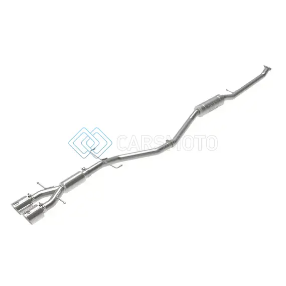AFE 49-36619-P TAKEDA 2.5IN 304SS CAT-BACK EXHAUST SYSTEM W/ POLISHED TIPS 17-20 HONDA CIVIC SI SEDAN I4 1.5L