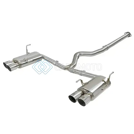 AFE 49-36801-P TAKEDA 3IN SS EXHAUST CAT-BACK 15-16 SUBARU WRX/STI 2.0L/2.5L POLISHED TIPS