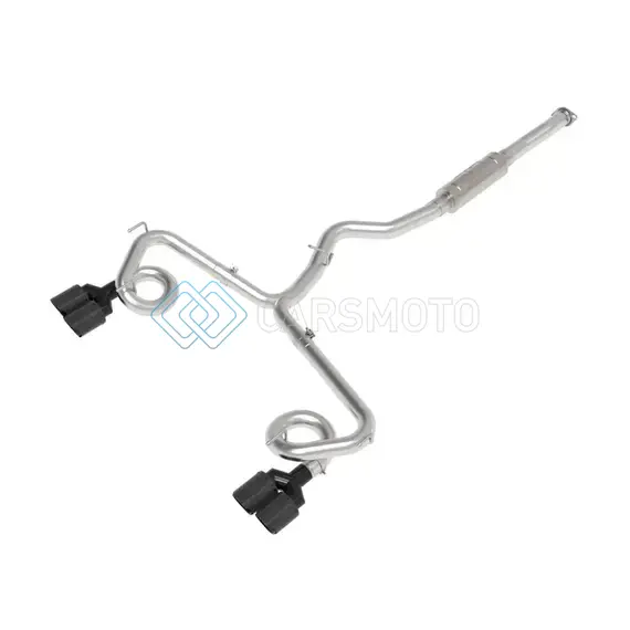 AFE 49-36810-C SUBARU WRX/STI 15-21 H4-2.0/2.5L TAKEDA 3IN TO 2-1/2IN STAINLESS CAT-BACK EXHAUST CRBN FIBER TIP