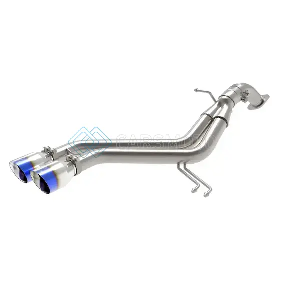 AFE 49-37019-L TAKEDA 13-17 HYUNDAI VELOSTER L4-1.6L 2-1/2IN 304 SS AXLE-BACK EXHAUST W/ BLUE FLAME TIPS