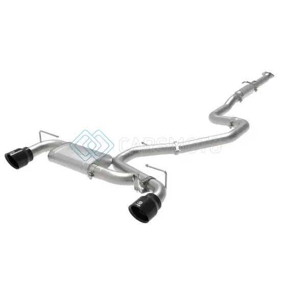 AFE 49-37030-B HYUNDAI VELOSTER N 21-22 L4-2.0L (T) TAKEDA CAT-BACK EXHAUST SYSTEM- BLACK TIPS