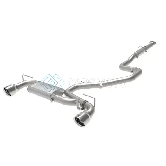 AFE 49-37030-P HYUNDAI VELOSTER N 21-22 L4-2.0L (T) TAKEDA CAT-BACK EXHAUST SYSTEM- POLISHED TIPS
