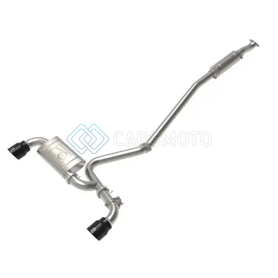 AFE 49-37033-B 22-23 HYUNDAI KONA N L4 2.0L(T) TAKEDA 3IN 304 SS CAT-BACK EXHAUST SYSTEM W/ BLACK TIPS