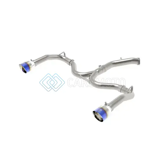 AFE 49-37037-L TAKEDA 20-21 KIA FORTE GT 1.6L (T) 3IN TO 2.5IN SS AXLE-BACK EXHAUST SYSTEM W/ BLUE FLAME TIPS