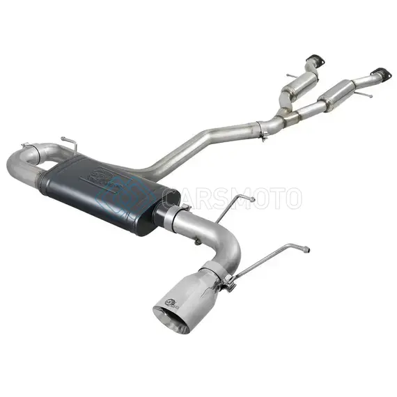 AFE 49-38078-P LARGE BORE HD 3IN 304 SS CAT-BACK EXHAUST W/ POLISHED TIPS 14-19 JEEP GRAND CHEROKEE V6-3.6L