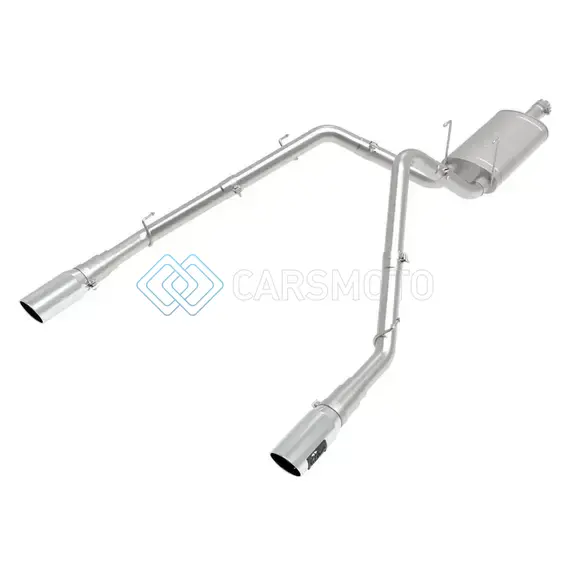 AFE 49-42074-P APOLLO GT SERIES 3 IN 409 STAINLESS STEEL CAT-BACK EXHAUST SYSTEM W/ POLISH TIP V8-5.7L HEMI