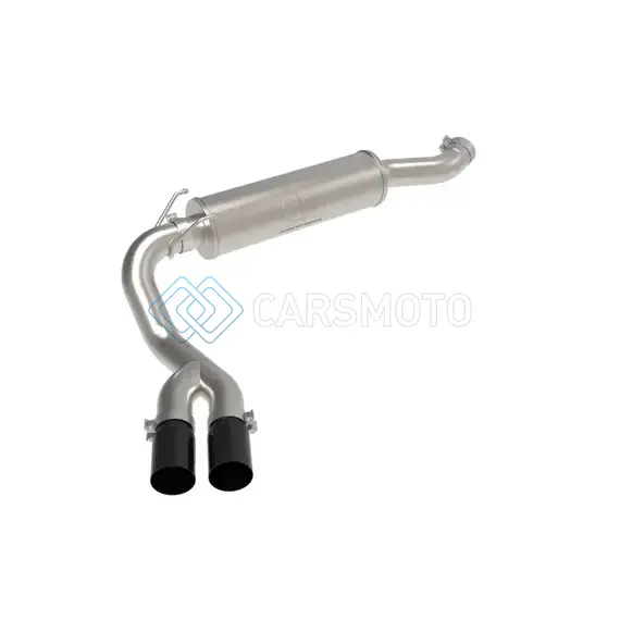 AFE 49-42082-B POWER REBEL SERIES 3.5IN SS CAT BACK EXHAUST W/BLACK TIPS 19-21 RAM V8-6.4L HEMI