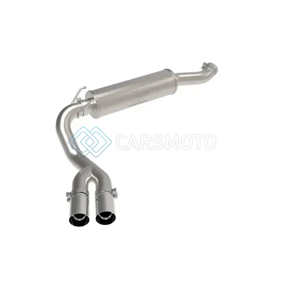 AFE 49-42082-P POWER REBEL SERIES 3.5IN SS CAT BACK EXHAUST W/POL TIPS 19-21 RAM V8-6.4L HEMI