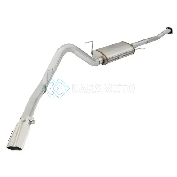 AFE 49-43068-P MACHFORCE XP SS EXHAUST 3IN TO 3.5IN CAT-BACK W/ POLISHED TIP 15 FORD F-150 ECOBOOST V6 2.7/3.5L