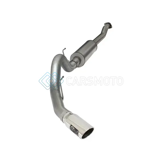 AFE 49-43069-P MACHFORCE XP SS EXHAUST 4IN CAT-BACK W/ POLISH TIP 2015 FORD F-150 ECOBOOST V6 2.7/3.5LTT