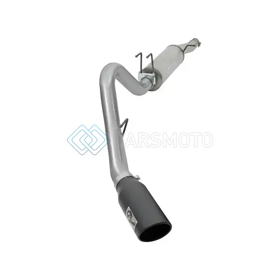 AFE 49-43086-B MACHFORCE XP 4IN CAT-BACK SS-409 EXHAUST W/ BLACK TIPS 2017 FORD SUPER DUTY F-250/F-350 V8-6.2L