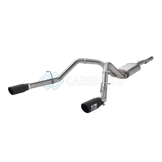 AFE 49-44111-B APOLLO GT SERIES 3 IN 409 SS CAT-BACK EXHAUST SYSTEM W/ BLACK TIP GM SIERRA 1500 09-18