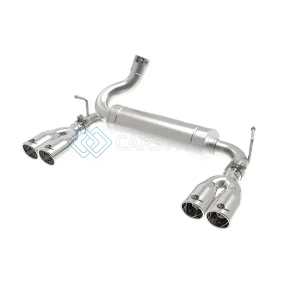 AFE 49-48086-P REBEL SERIES 2.5IN 409 SS AXLE-BACK EXHAUST POLISHED 07-18 JEEP WRANGLER (JK) V6-3.6L/3.8L