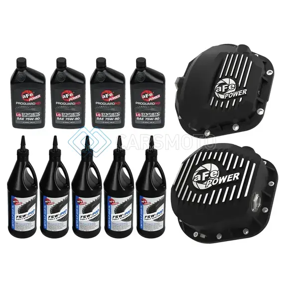 AFE 46-7703AB POWER FRONT/REAR DIFF COVER KIT W/ OIL 99-16 FORD F-250/F-350 V8 (DANA 60/SUPER 60 & STERLING)