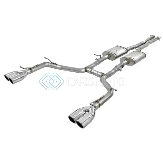 AFE 49-32067-P MACH FORCE-XP 2-1/2IN 304 SS CAT-BACK EXHAUST 15-19 DODGE CHALLENGER V6-3.6L - POLISHED TIP